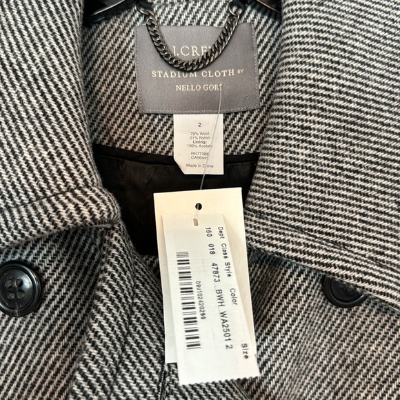 NWT Gorgeous tweed J.Crew stadium cloth coat, 2 - Picture 2 of 5